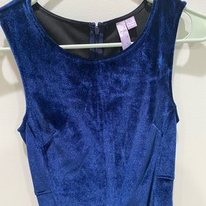 Velvet Blue Dress